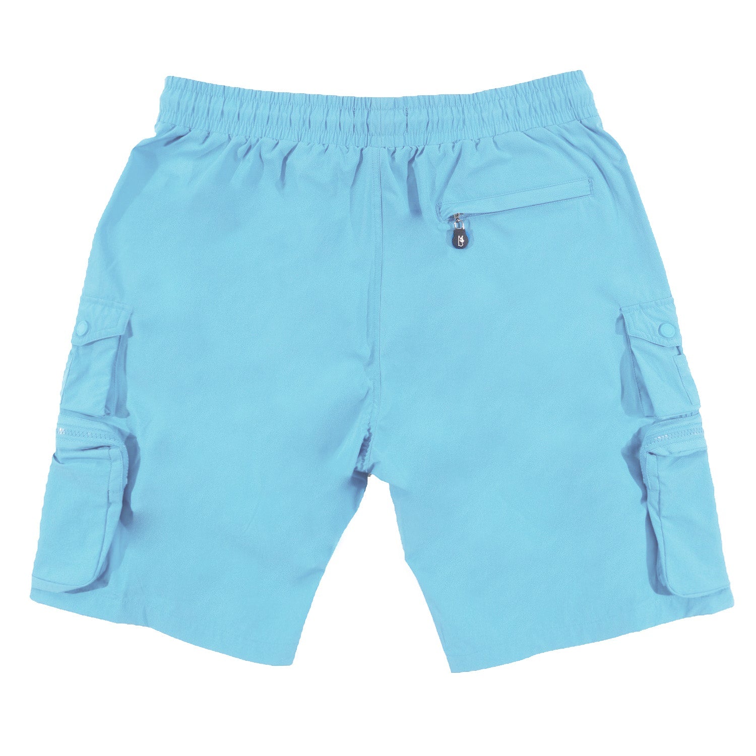 M633 Colton Nylon Spandex Cargo Shorts - Blue