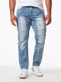 M1750 Super Sauce Biker Jeans - Light Wash