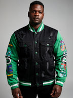 M1050 Makobi Trust Issues Denim Jacket - Black