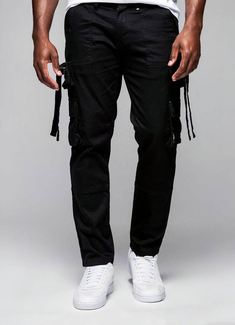 M1930 Aries Cargo Denim Jeans - Black/Black