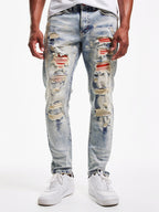 M1773 Makobi Amalfi Denim Jeans W/ Underlay - Dirt Wash